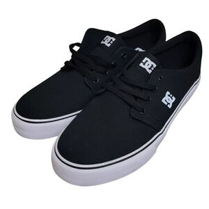 DC Skate Shoes Trase TX Black Canvas Lace Up Men's Size 13 New